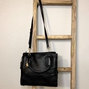 Michael Kors Black Leather Satchel Bag